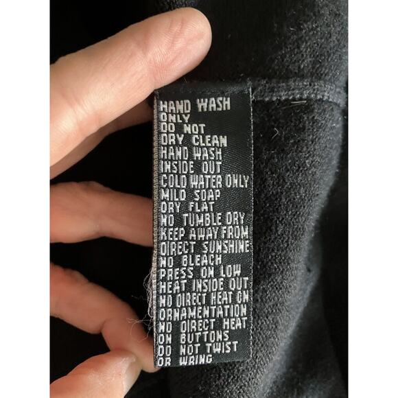 Michael Simon Womens Size 2XL Black Pink Cardigan Sweater Lipstick & Purse - Picture 7 of 15